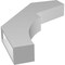 Ekena Millwork 3-in. W x 18-in. D x 24-in. H Monterey Architectural Grade PVC Knee Brace BRCP03X18X24MON - alternate 2